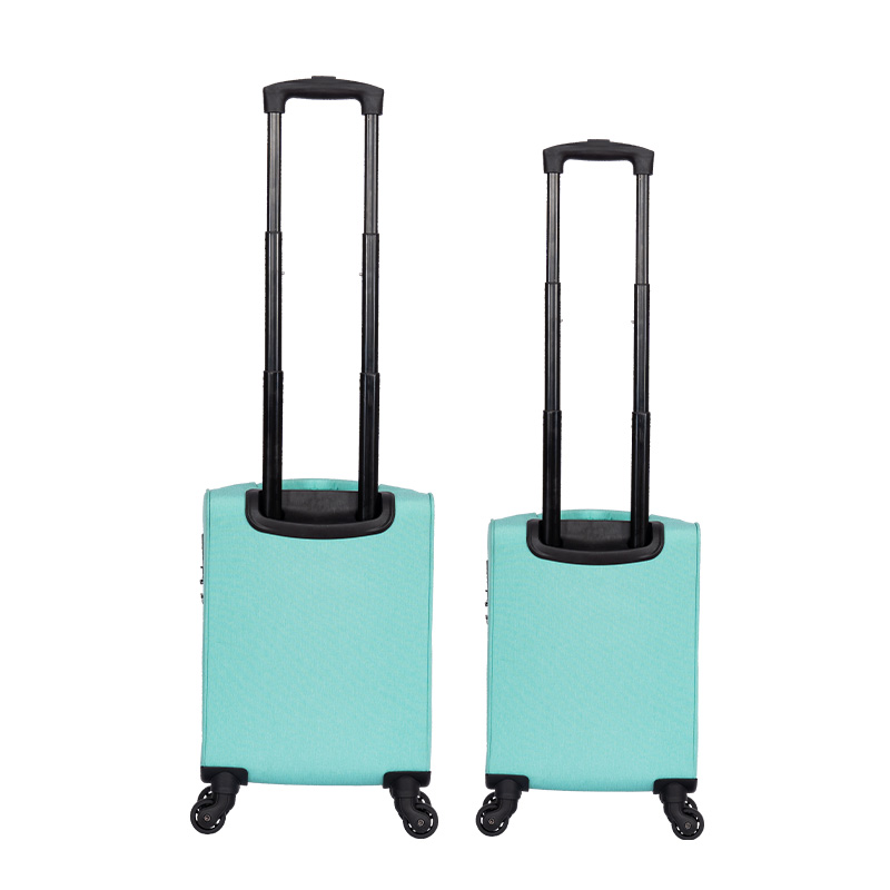Fashionable nylon luggage with telescopic handle