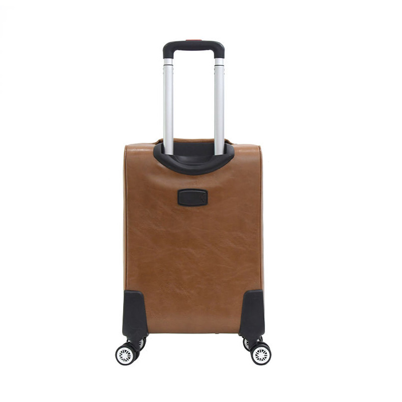PU leather luggage for business travelers