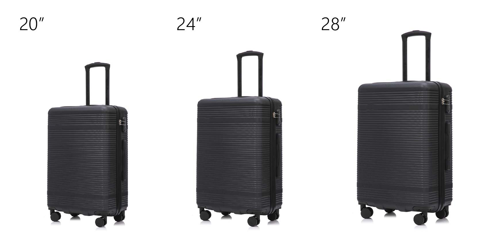 Premium 20/24/28 Inch ABS Hardside Luggage Full Details Premium 20/24/28 Inch ABS Hardside Luggage Full Details