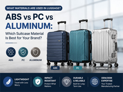 What Materials Are Used in Luggage? ABS vs PC vs Aluminum: Which Suitcase Material Is Best for Your Brand?