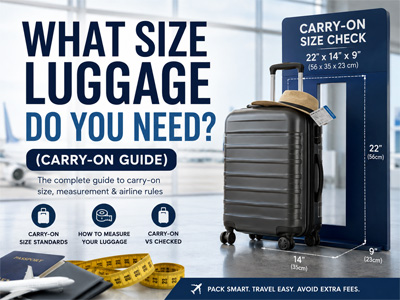 What Size Luggage Do You Need? (Carry-On Guide)
