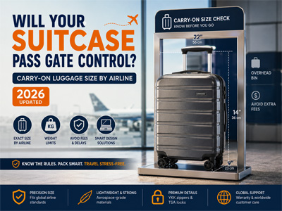 Will Your Suitcase Pass Gate Control? Carry-On Luggage Size by Airline (2026 Updated)